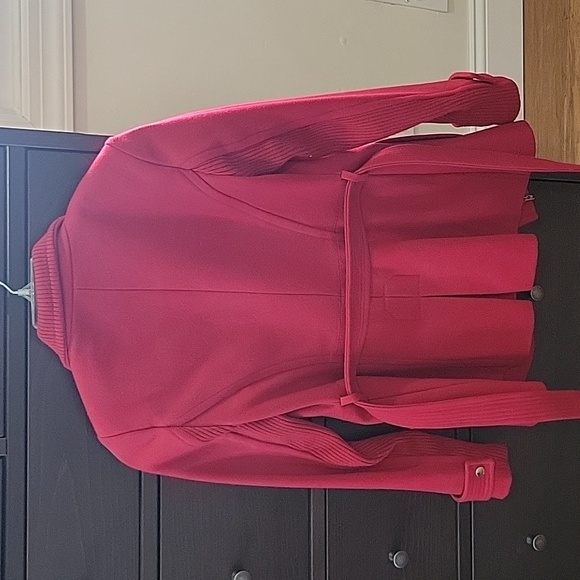 Express Red Peacoat - Picture 4 of 6